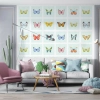 vinilo pared salon mariposas